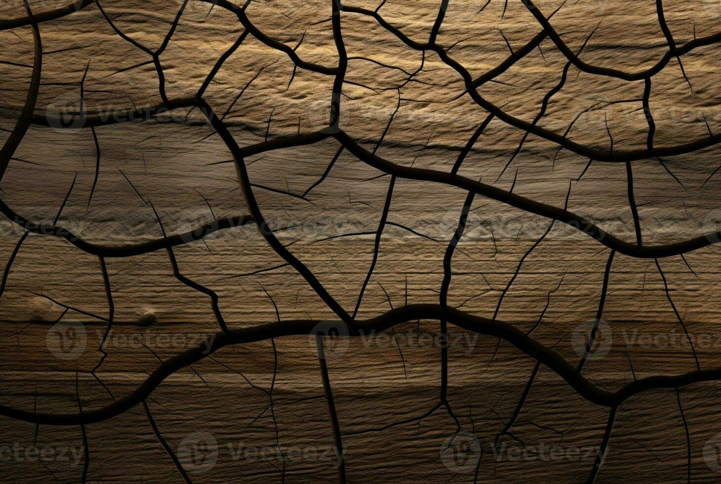 Cracked vintage wood texture background. generative AI photo