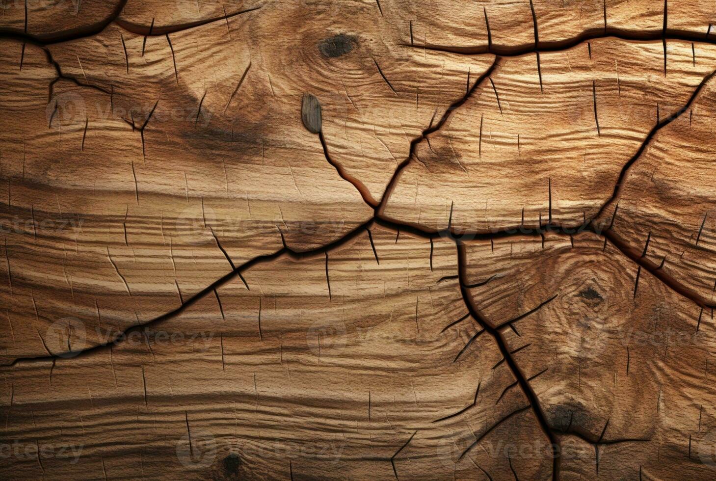 Cracked vintage wood texture background. generative AI photo