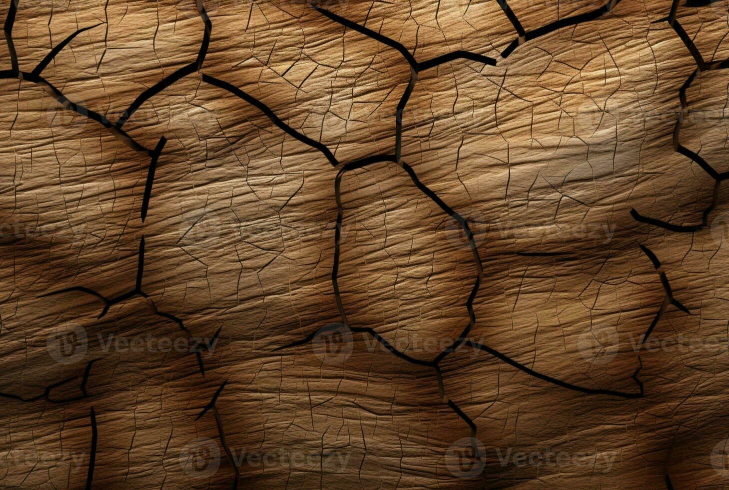 Cracked vintage wood texture background. generative AI photo