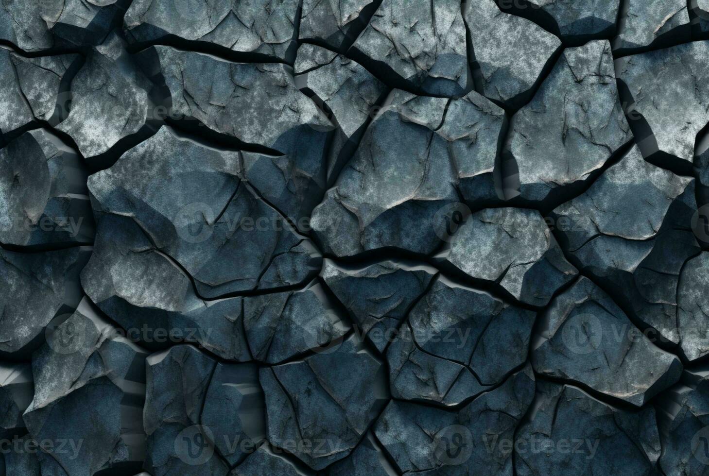 Cracked stone texture background. generative ai photo