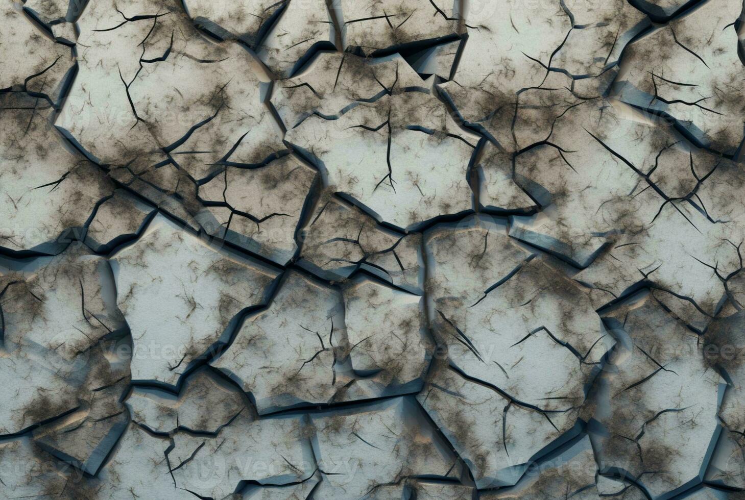 Cracked stone texture background. generative ai photo
