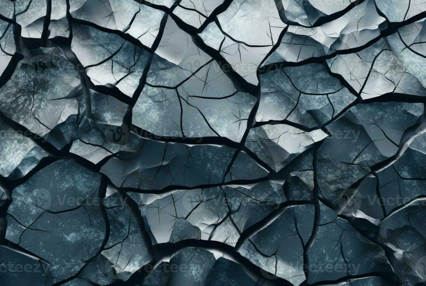 Cracked stone texture background. generative ai photo