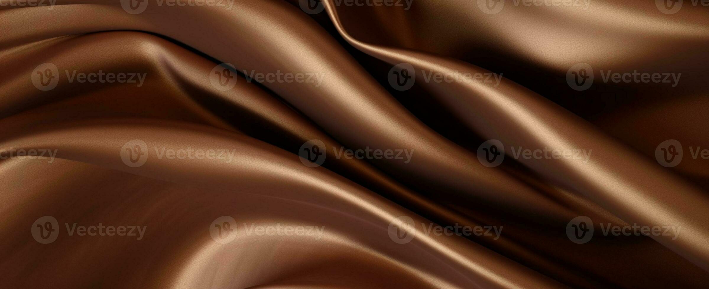 Luxury fabric abstract brown background or fluid waves of grunge silk texture velvet satin or luxury. generative ai photo