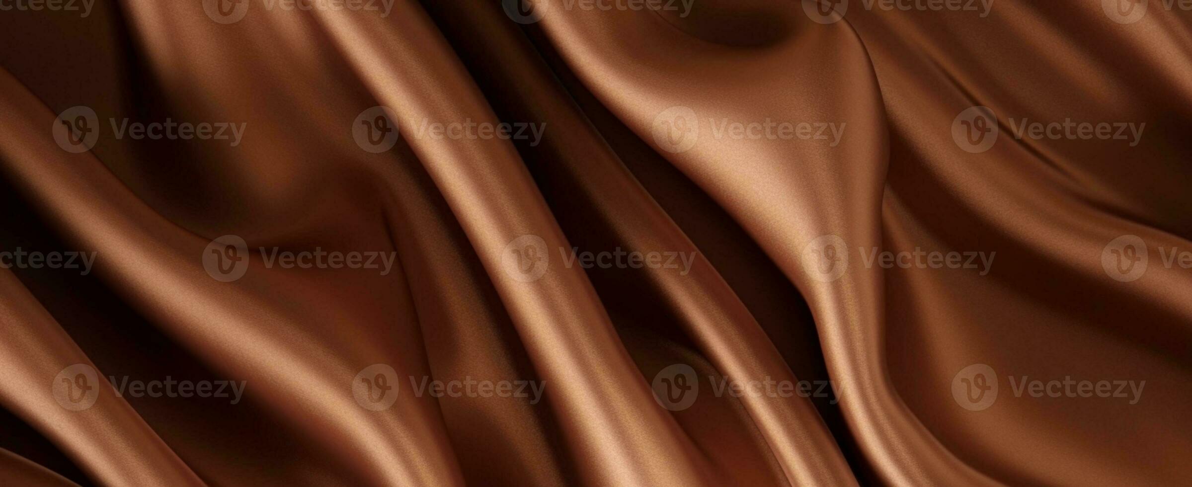 Luxury fabric abstract brown background or fluid waves of grunge silk texture velvet satin or luxury. generative ai photo