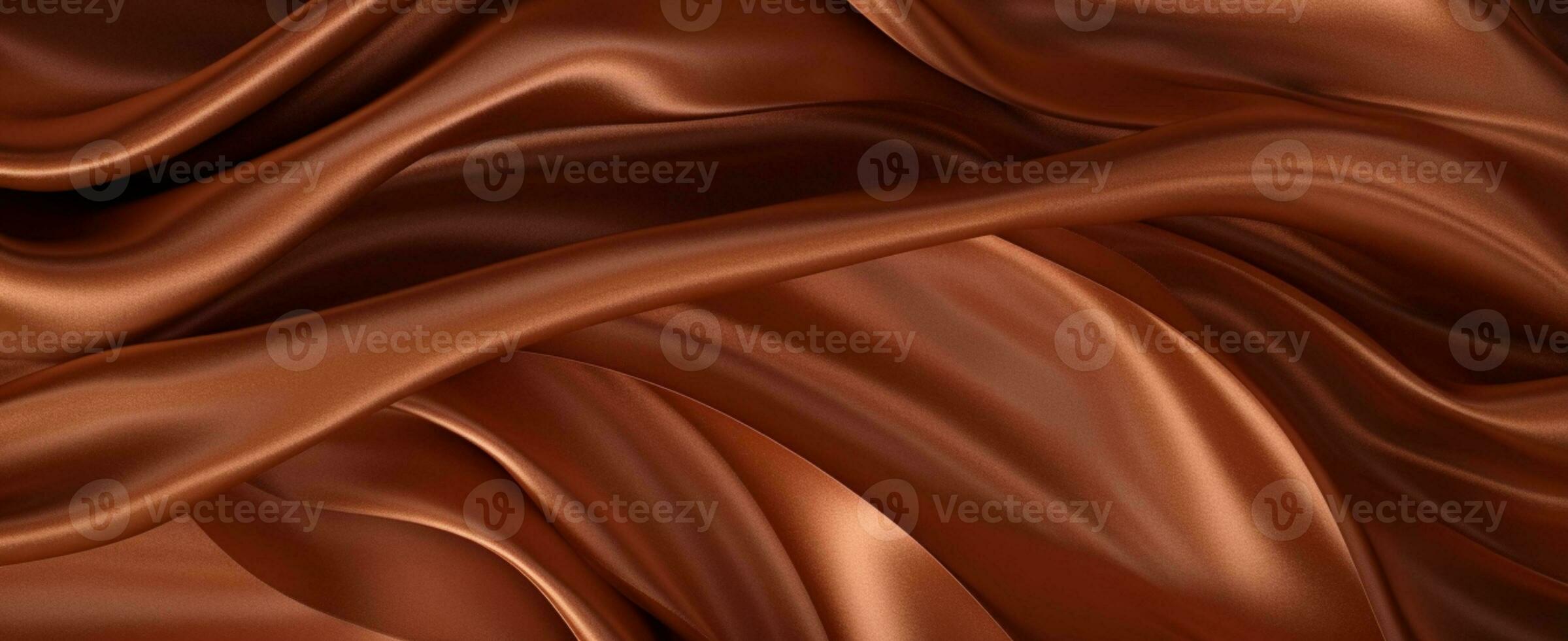Luxury fabric abstract brown background or fluid waves of grunge silk texture velvet satin or luxury. generative ai photo
