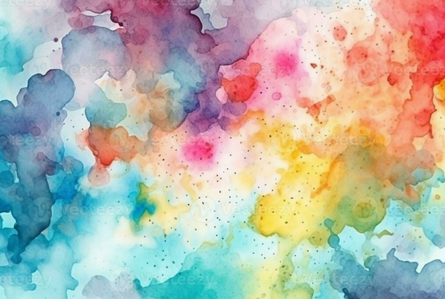 colorful watercolor isolated white background. generative aii photo