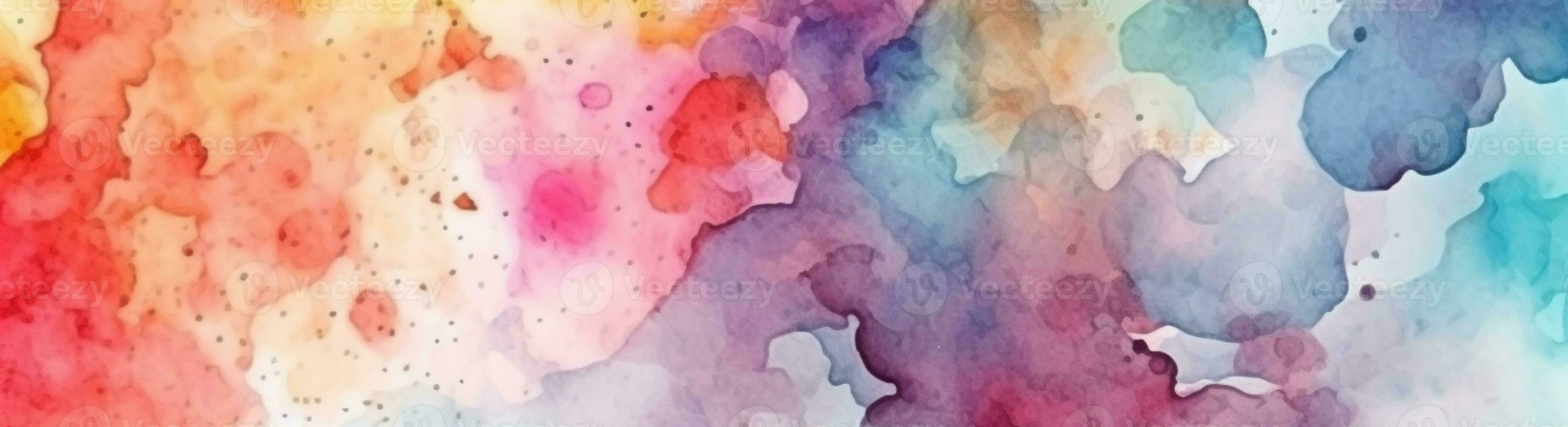 colorful watercolor isolated white background. generative aii photo