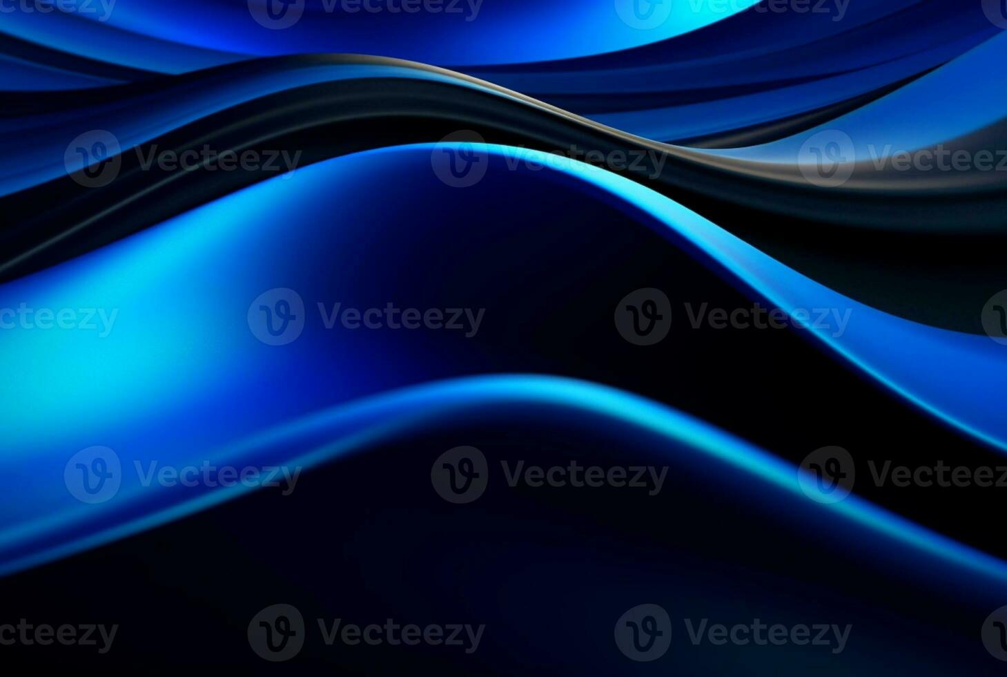 abstract blue and black background. generative ai photo