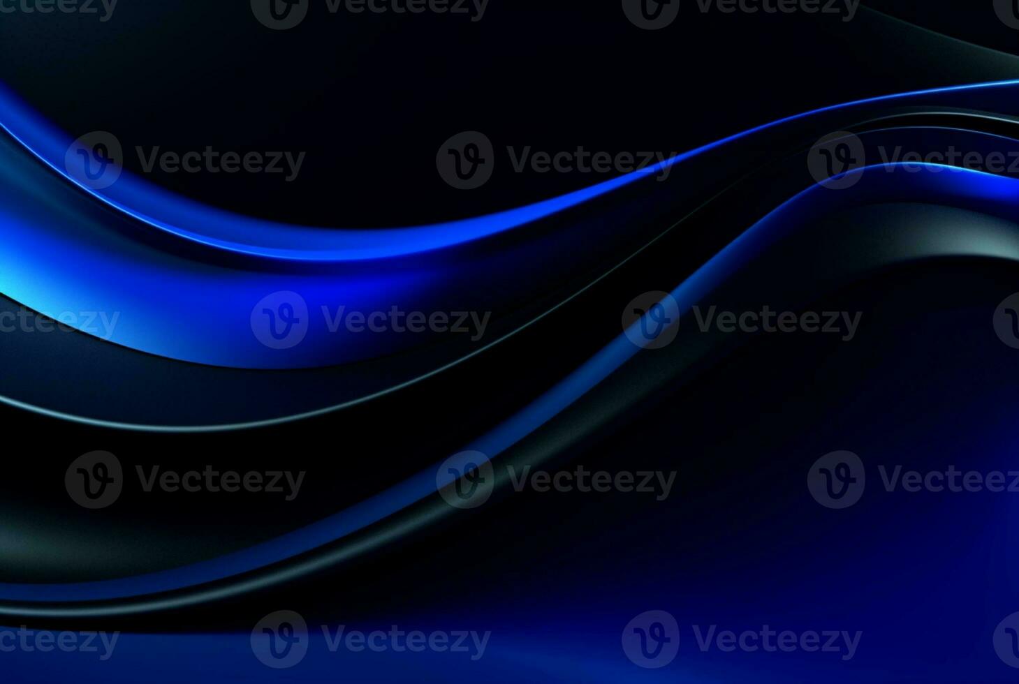 abstract blue and black background. generative ai photo