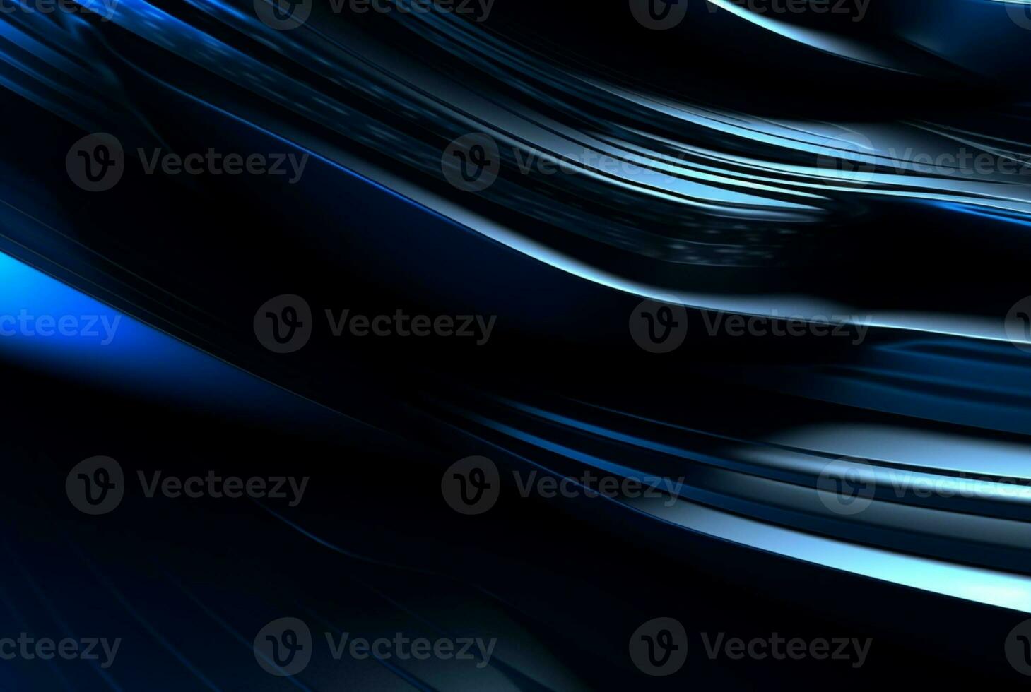 abstract blue and black background. generative ai photo