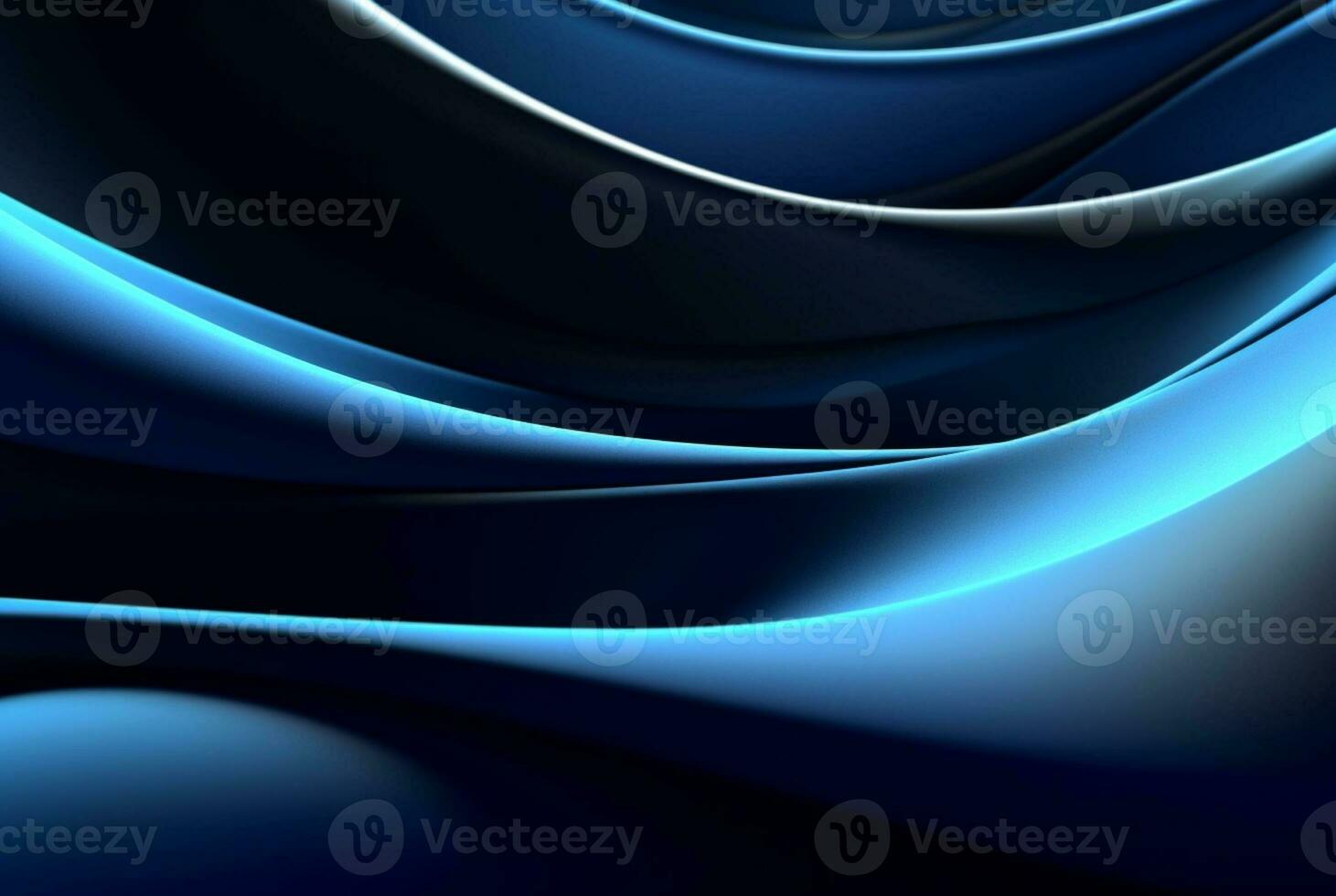 abstract blue and black background. generative ai photo