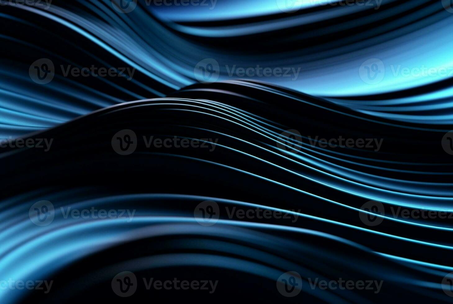 abstract blue and black background. generative ai photo