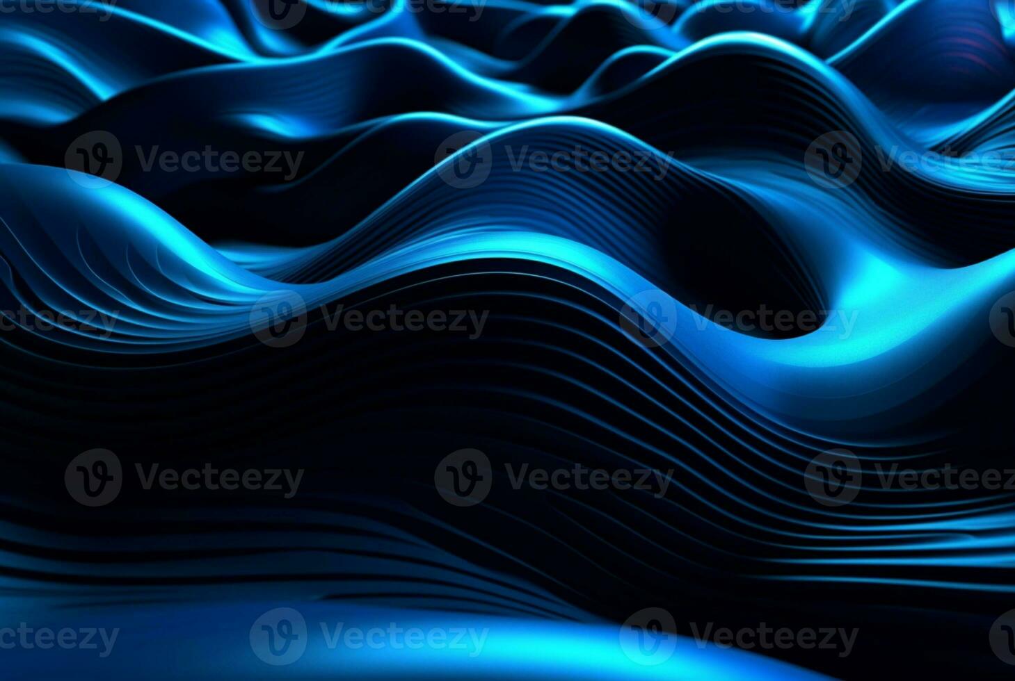 abstract blue and black background. generative ai photo