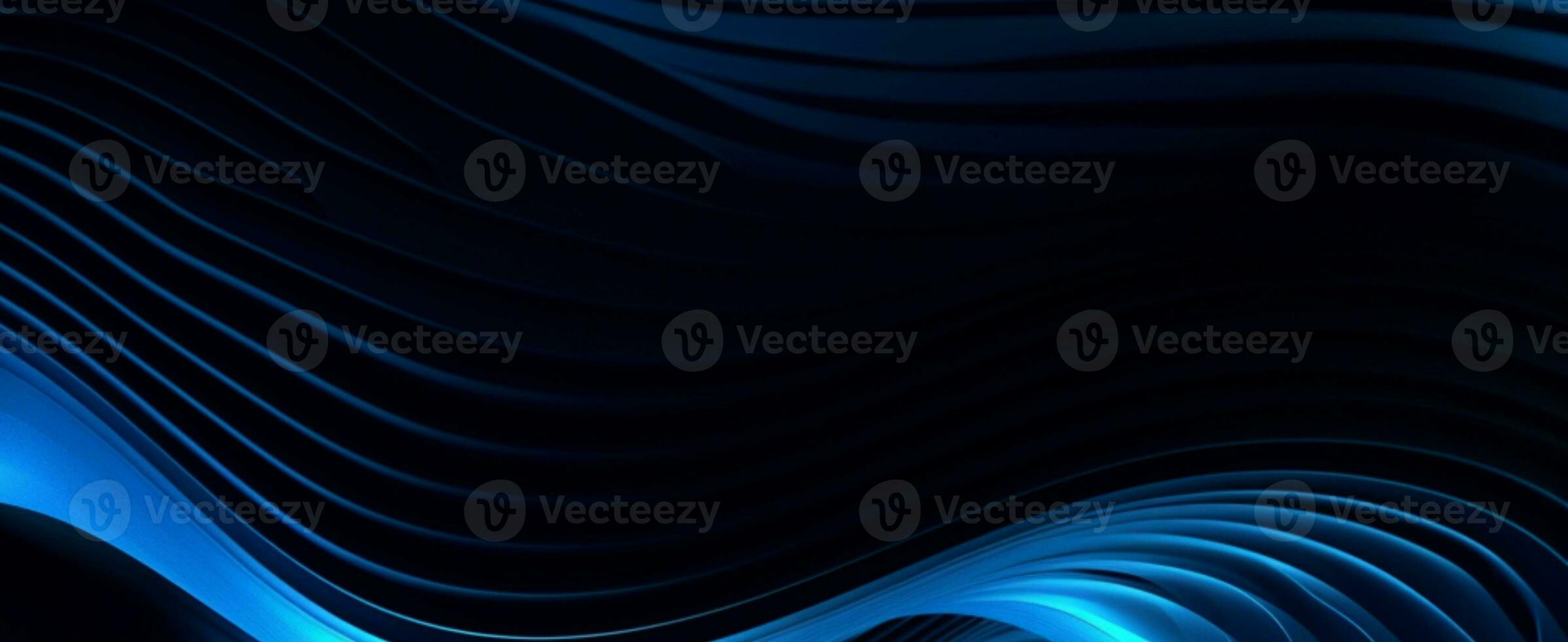 abstract blue and black background. generative ai photo