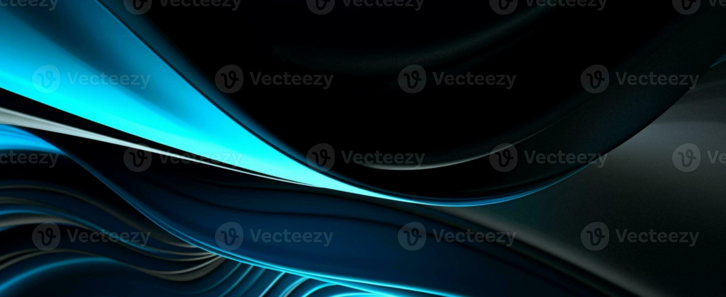 abstract blue and black background. generative ai photo