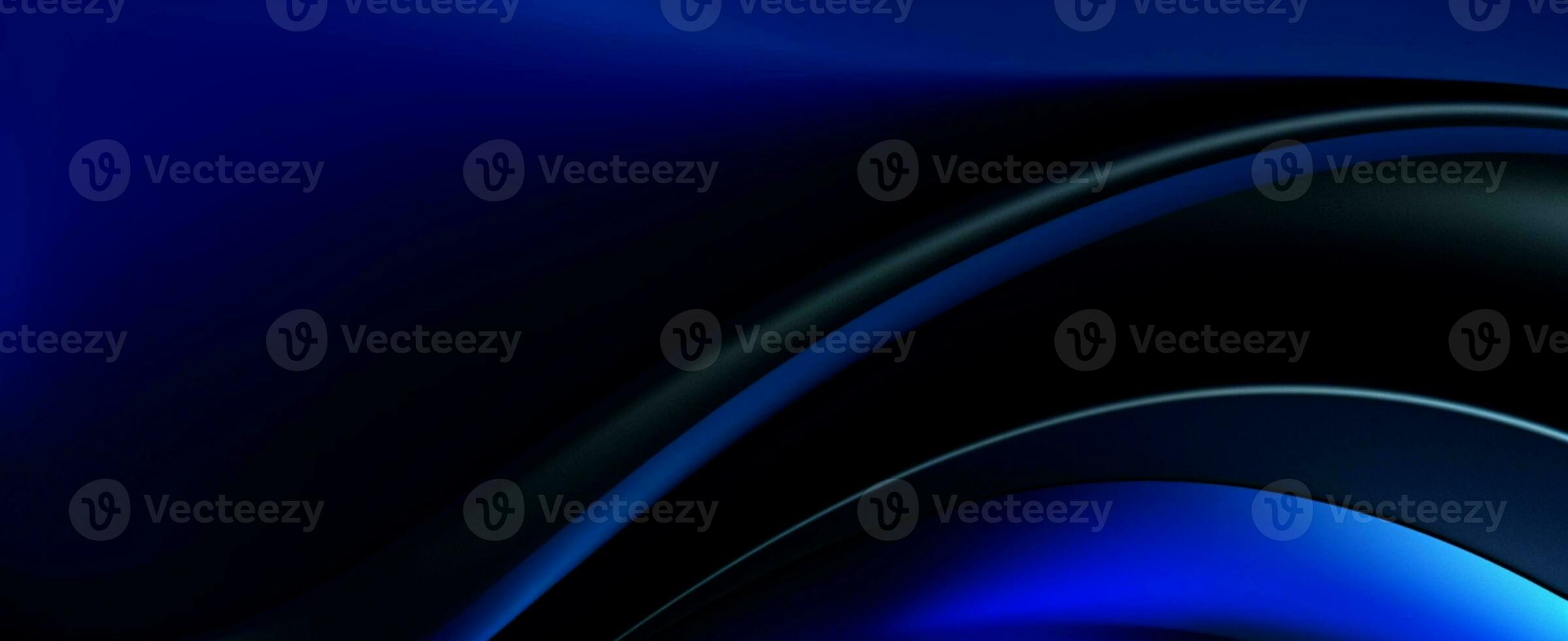 abstract blue and black background. generative ai photo