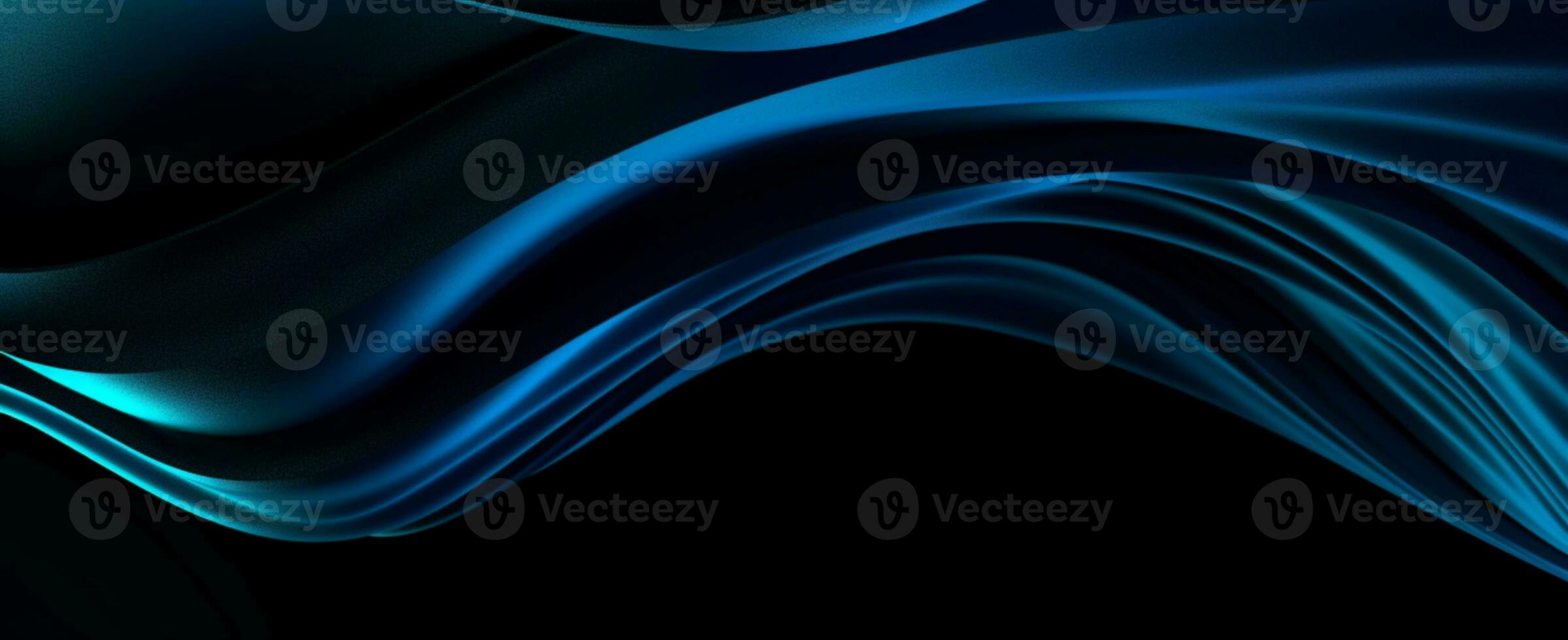 abstract blue and black background. generative ai photo