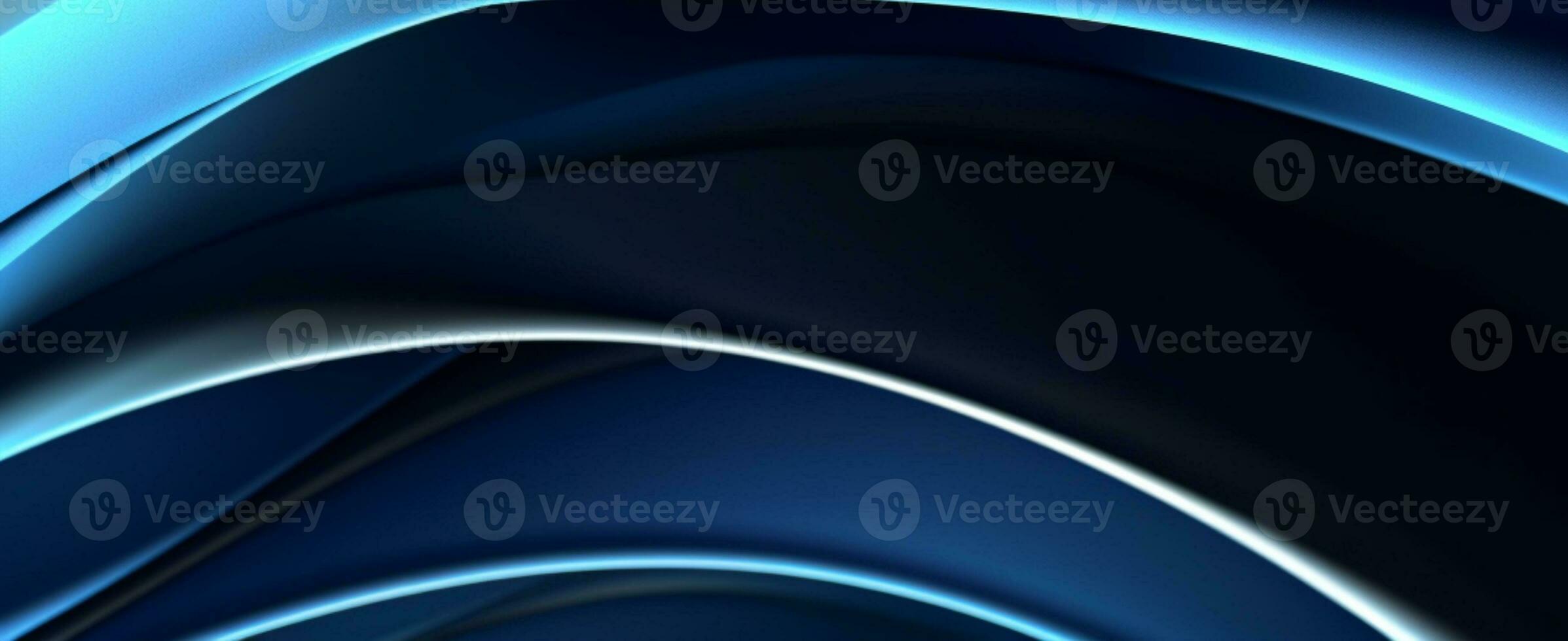 abstract blue and black background. generative ai photo