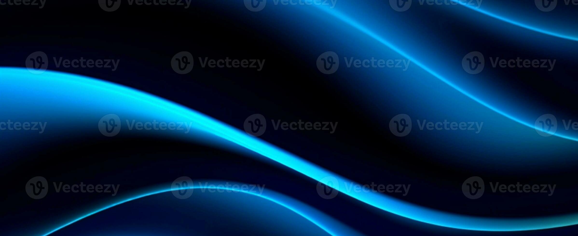 abstract blue and black background. generative ai photo