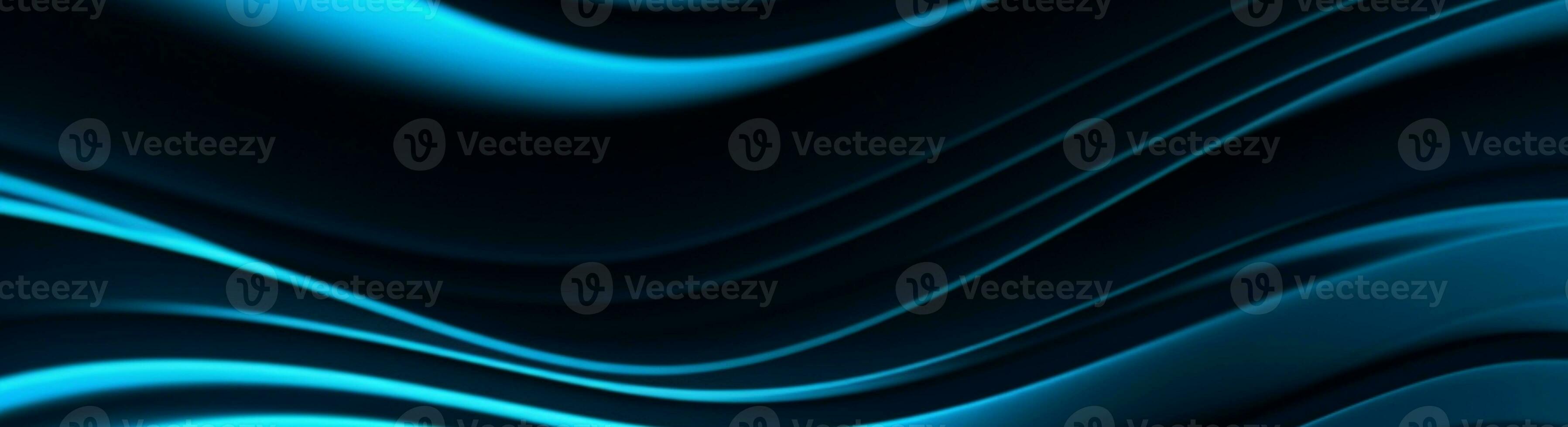 abstract blue and black background. generative ai photo