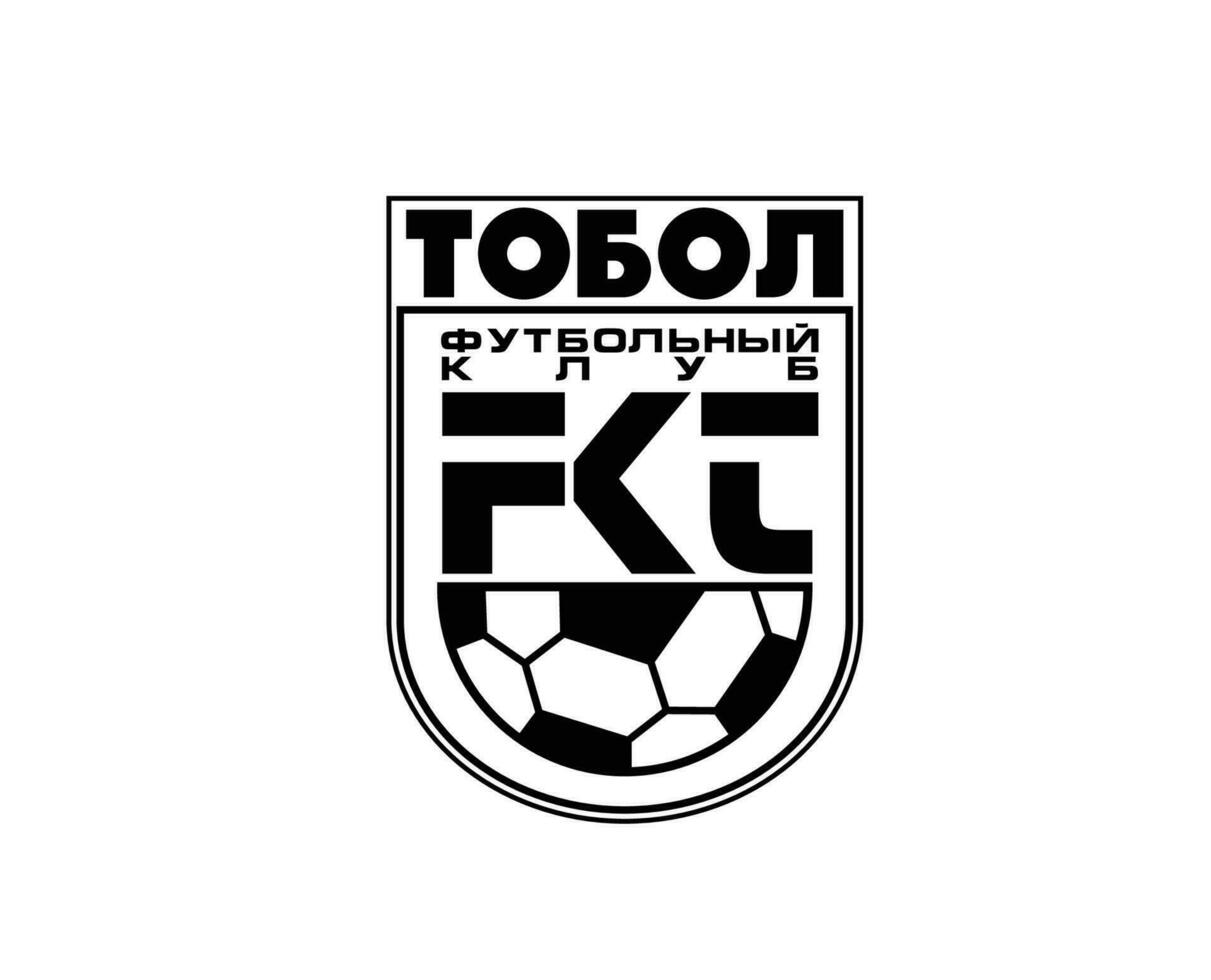 tobol kostanay club logo símbolo negro Kazajstán liga fútbol americano resumen diseño vector ilustración