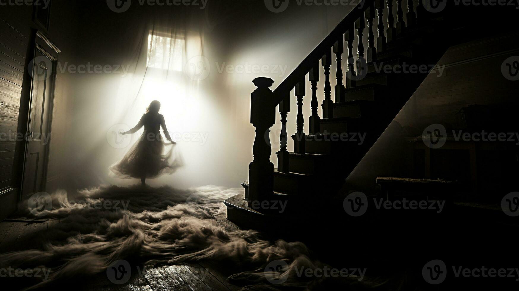 Generative AI, Ethereal Descent photo