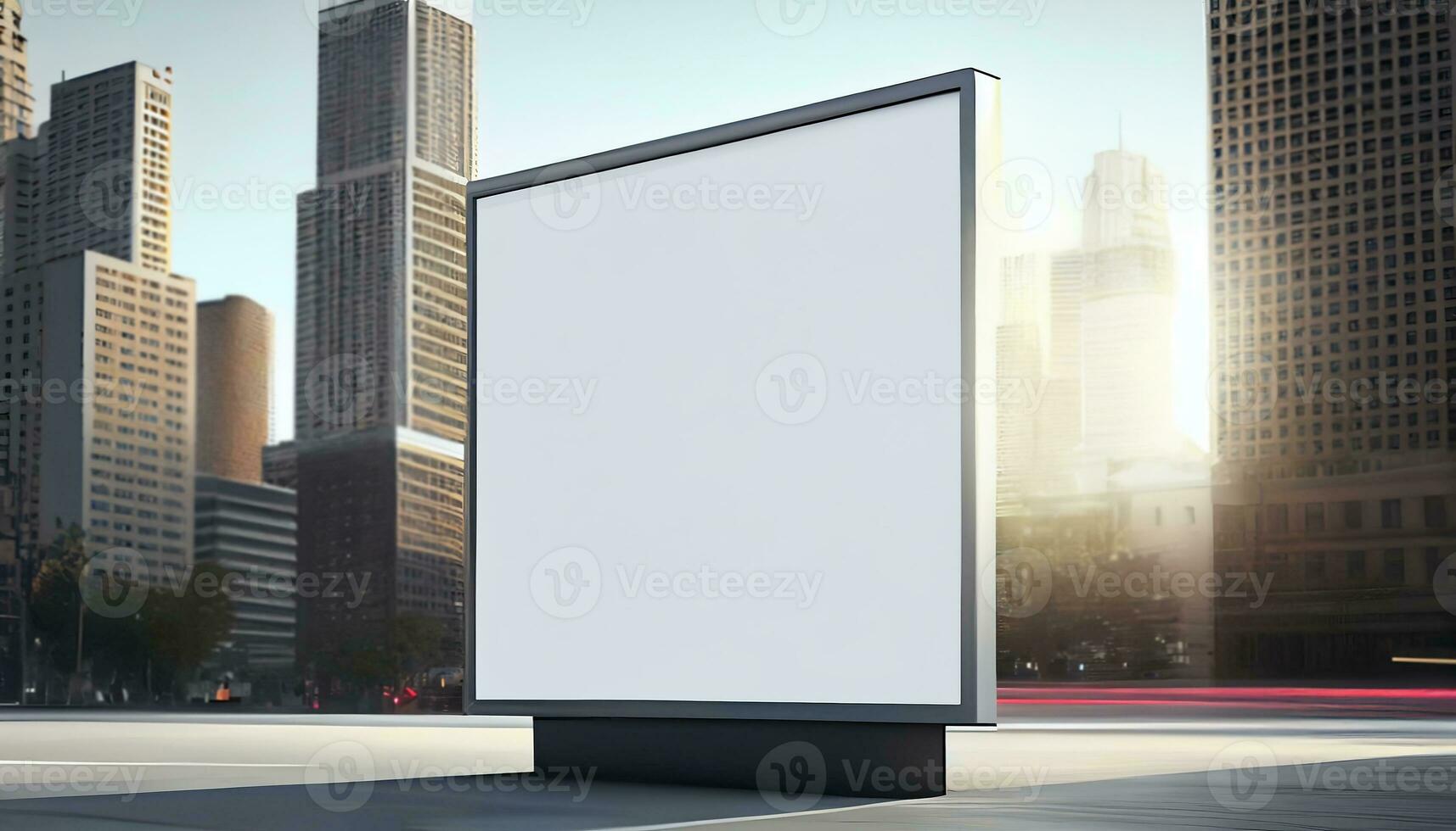 Generative AI, A Blank Billboard in a Busy City An Advertising Opportunity for Your Product photo