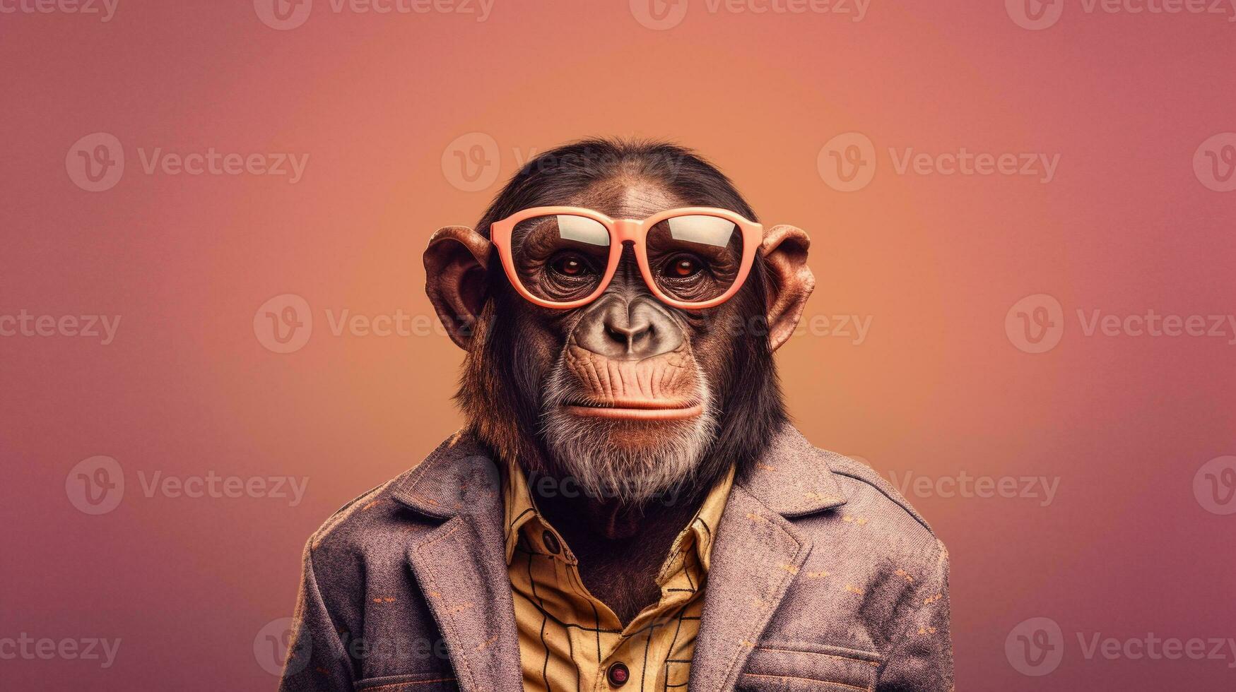 Generative AI, Cool Chimp Sunglasses Style photo