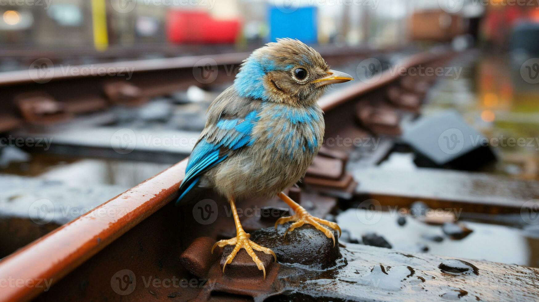 Generative AI, Urban Coexistence Wildlife in the Heart of the City photo