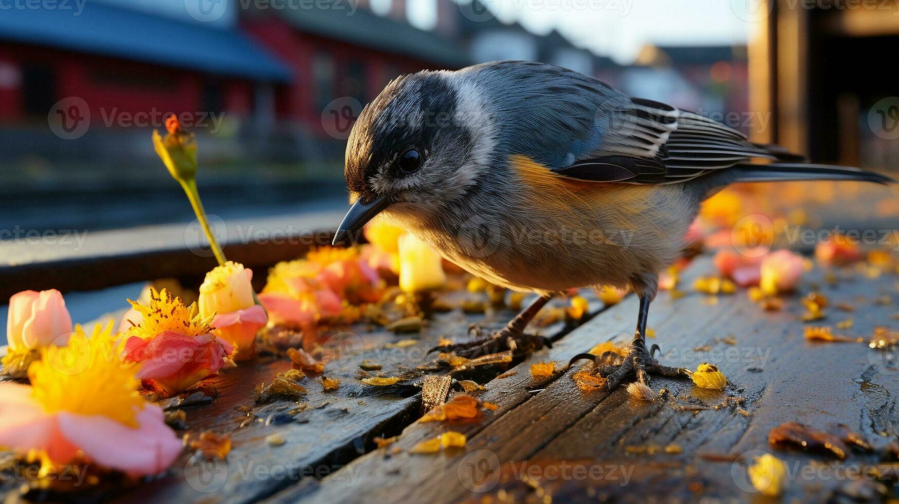 Generative AI, Urban Coexistence Wildlife in the Heart of the City photo