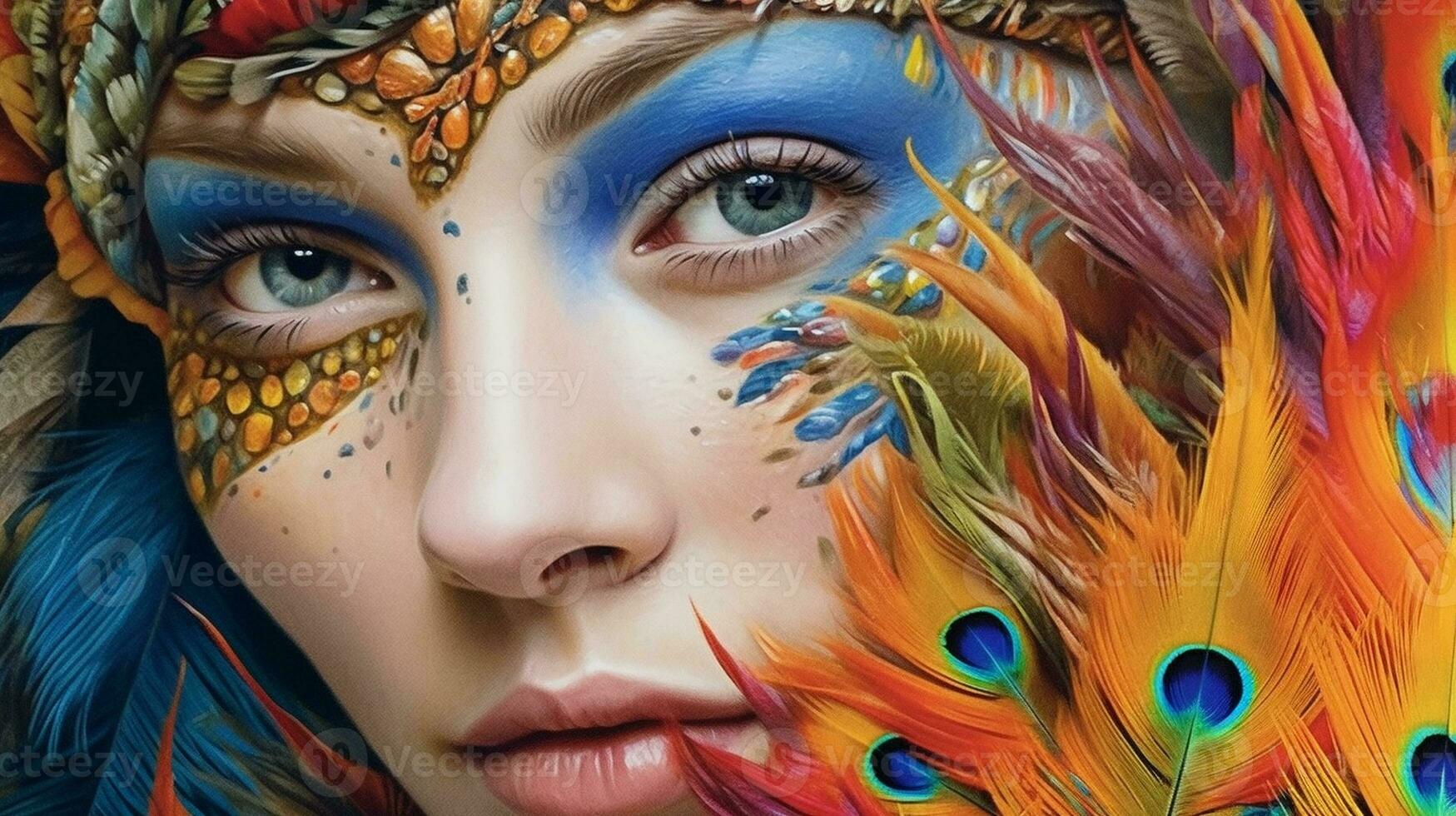 Generative AI, Colors of Life Explore vibrant and vivid scenes photo