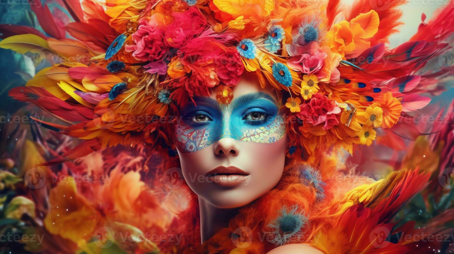 Generative AI, Colors of Life Explore vibrant and vivid scenes photo