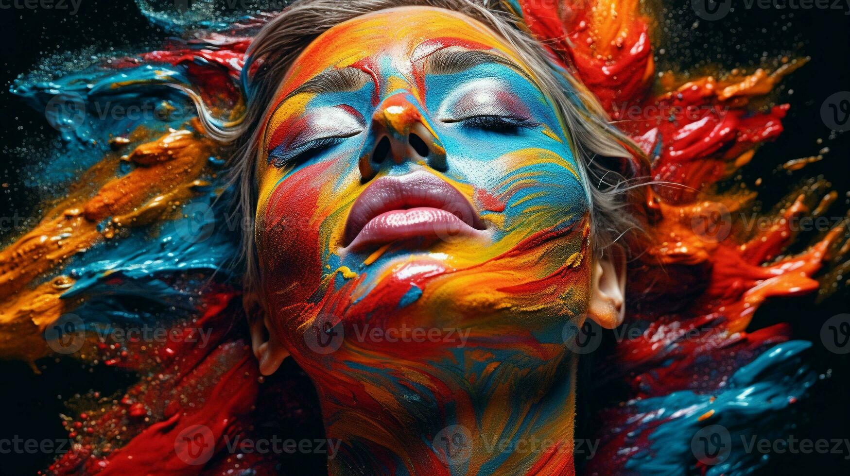 Generative AI, Colors of Life Explore vibrant and vivid scenes photo