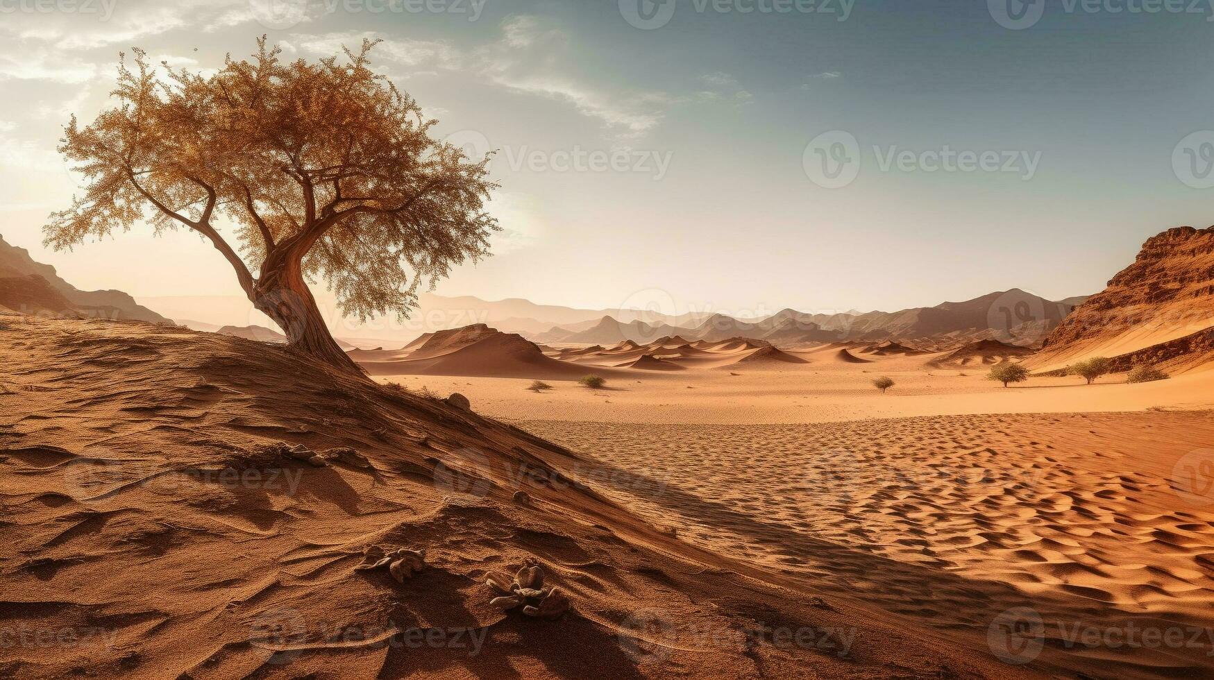 Generative AI, Eternal Sands Embracing the Captivating Beauty of Desert Landscapes photo