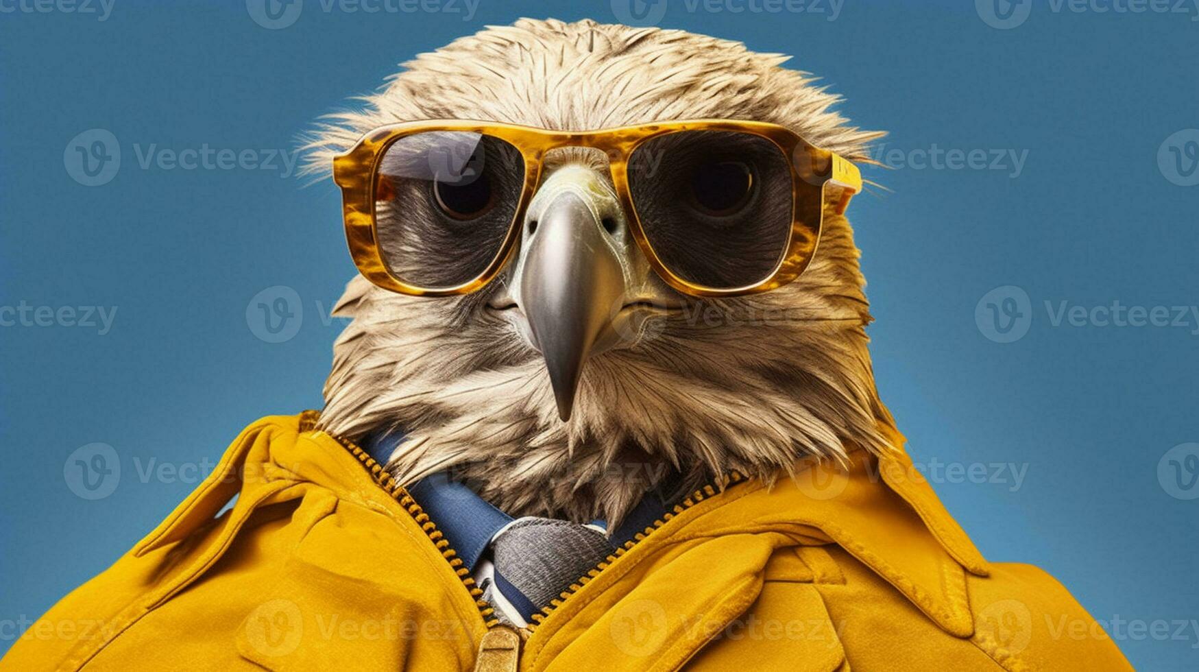 Generative AI, Cool Eagle A Majestic Avian with Style photo