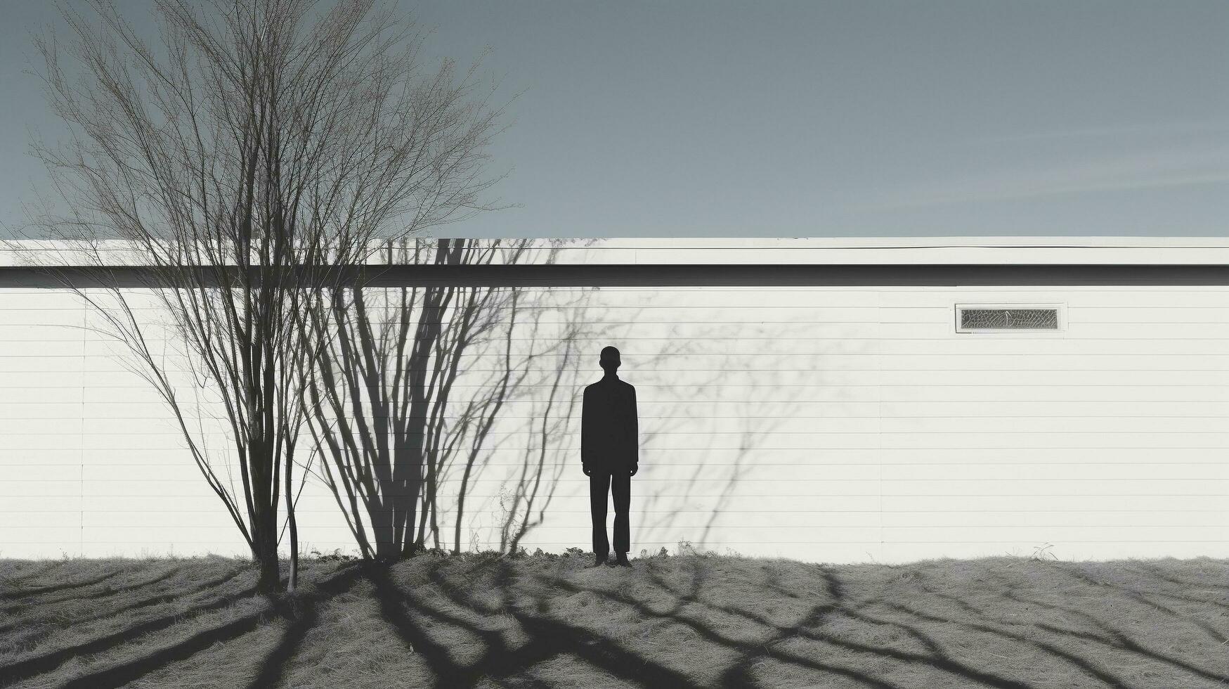 Generative AI, Ephemeral Malevolence Capturing Sinister Silhouettes photo