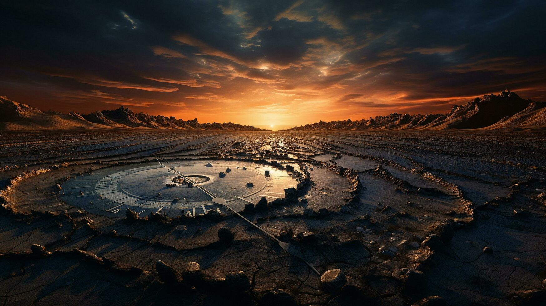 Chrono-Expanse Shifting Temporal Perspectives, AI Generative photo