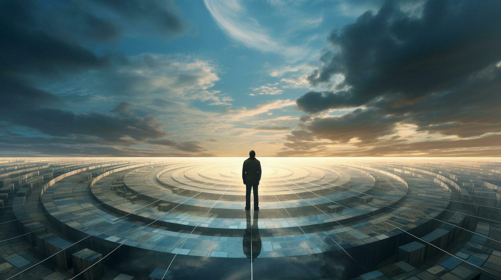 Chrono-Expanse Shifting Temporal Perspectives, AI Generative photo