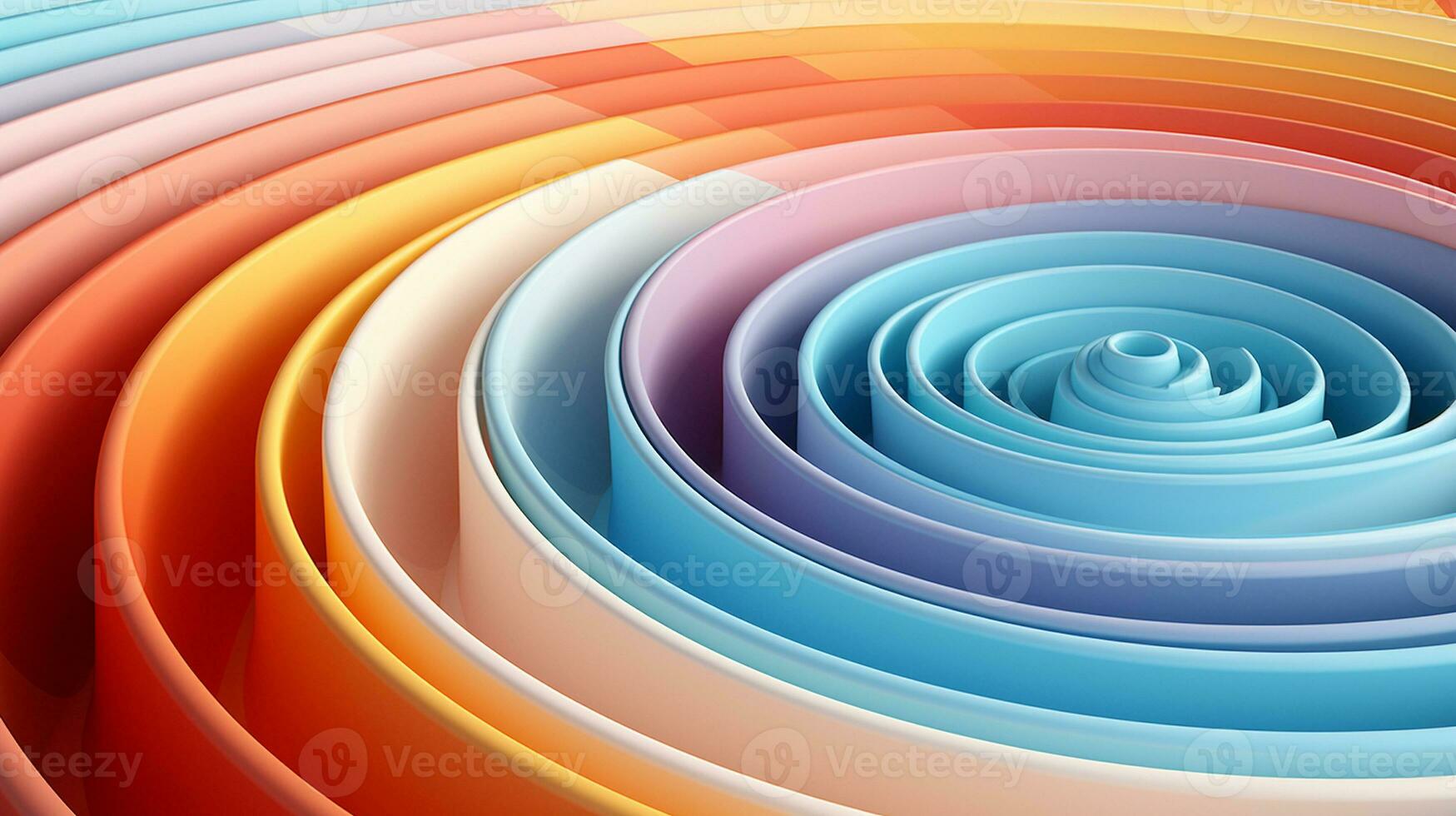 Concentric Circles in Abstract Art Exploring Size, Color, and Opacity, AI Generative photo