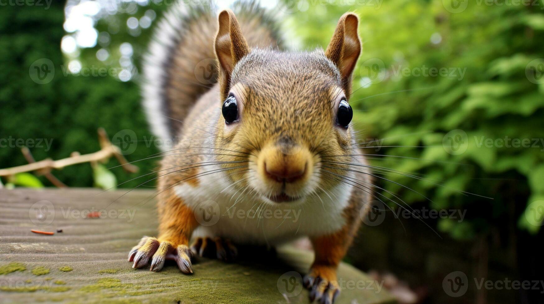 Curious Squirrel's Exploration, AI Generative photo