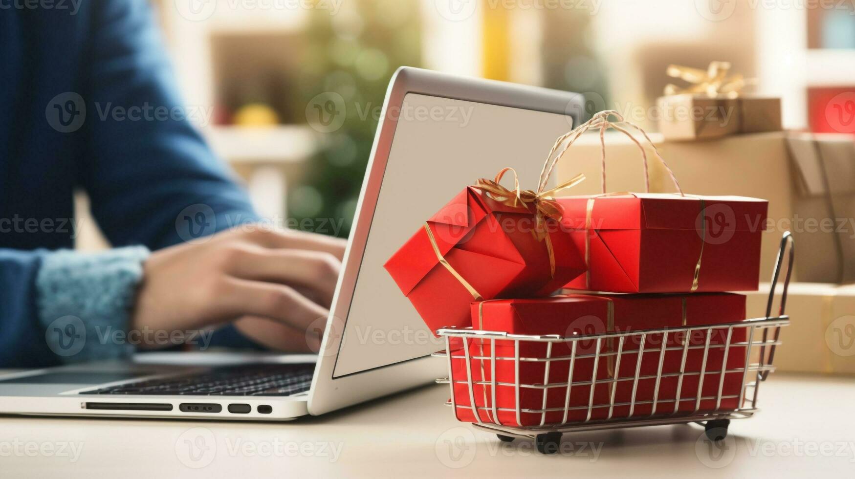 Modern E-Commerce Shopping Experience, AI Generative photo