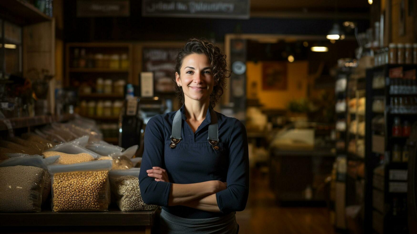 Local Commerce Entrepreneurs Portraits of Small Business Owners, AI Generative photo