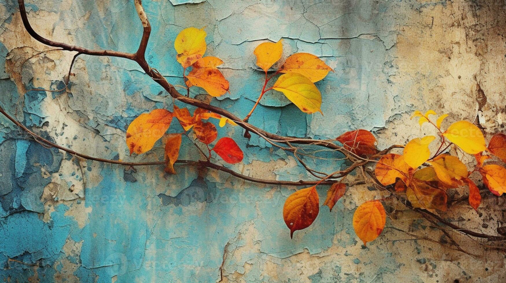 Generative AI, Decaying Elegance Unveiling the Abstract Beauty of Nature's Decay photo
