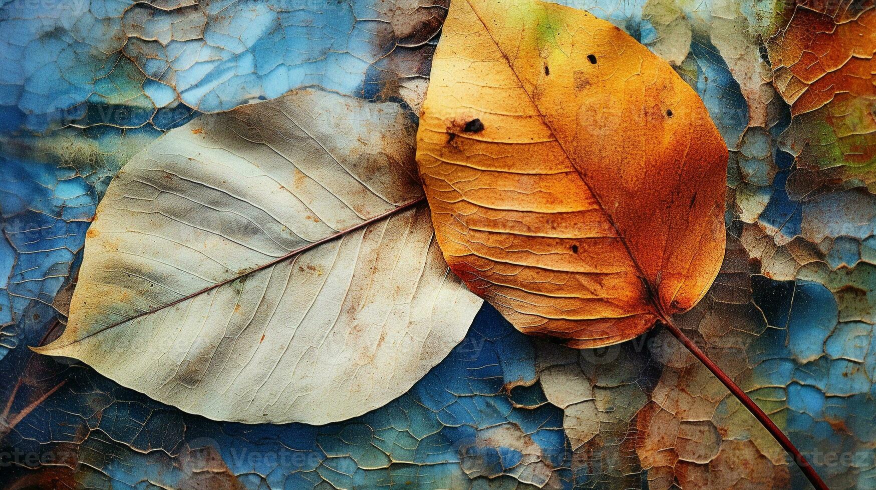 Generative AI, Decaying Elegance Unveiling the Abstract Beauty of Nature's Decay photo