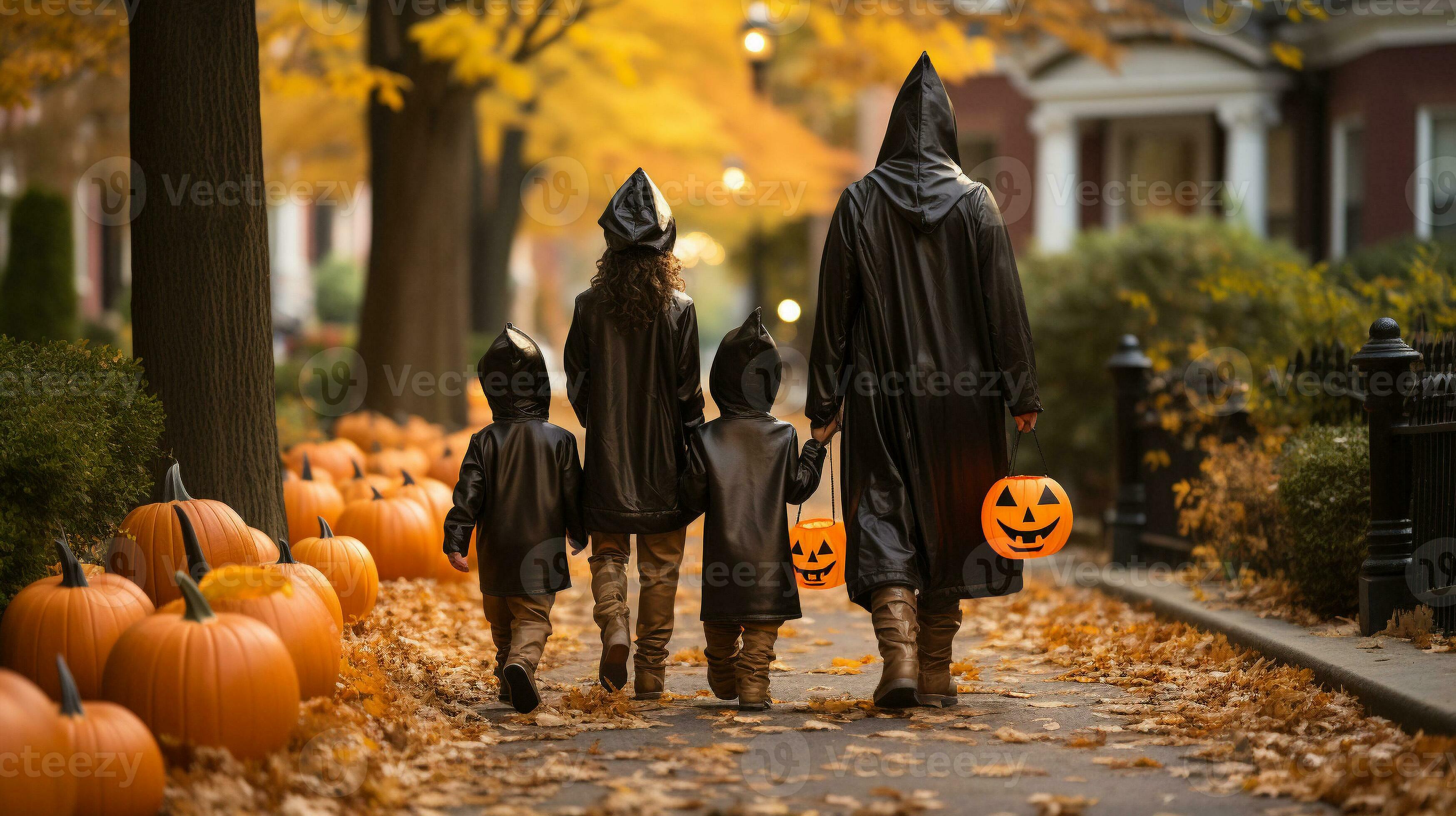 Mysterious Halloween Stroll, Generative AI 30459879 Stock Photo at Vecteezy