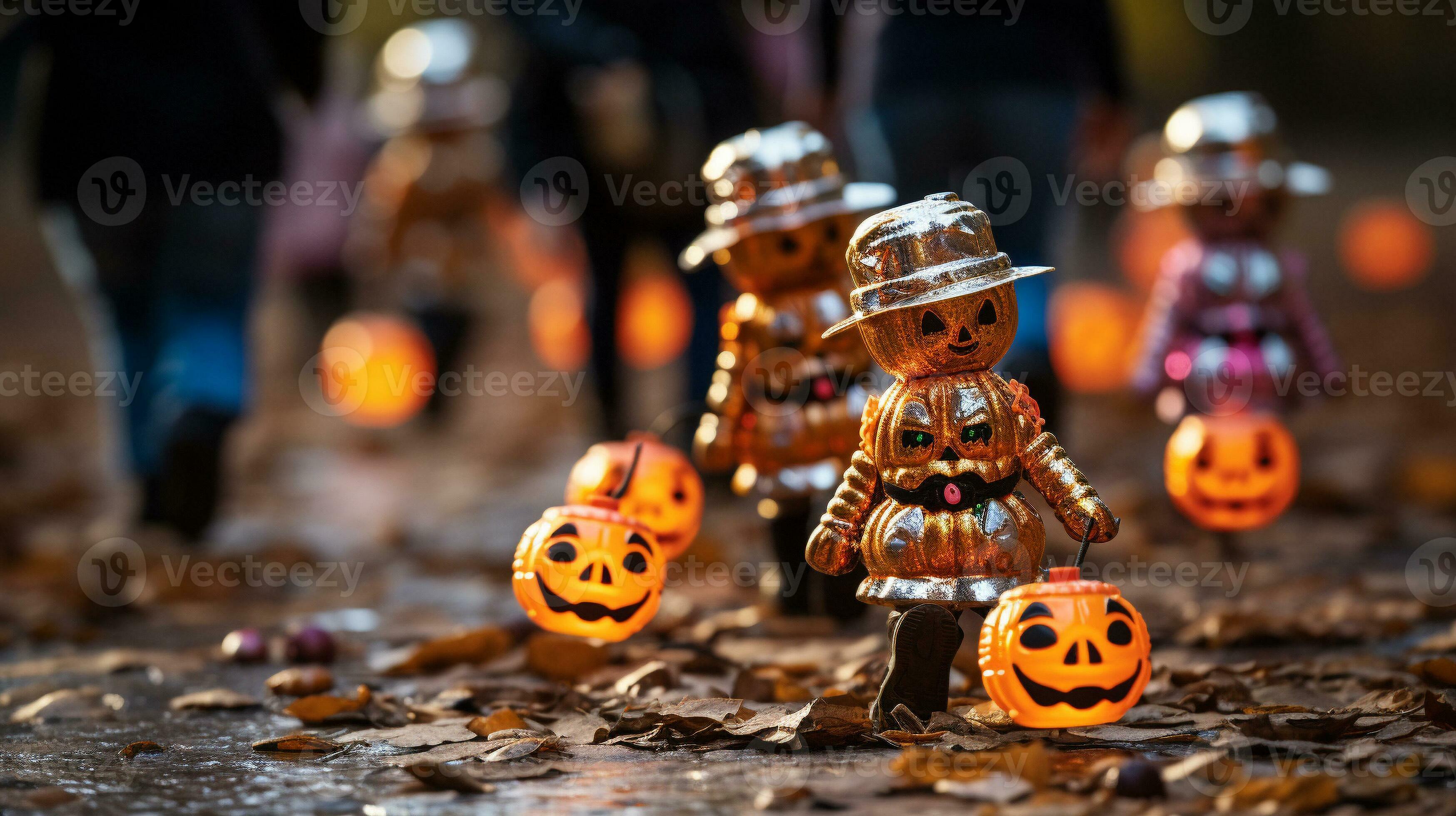 Mysterious Halloween Stroll, Generative AI 30459881 Stock Photo at Vecteezy