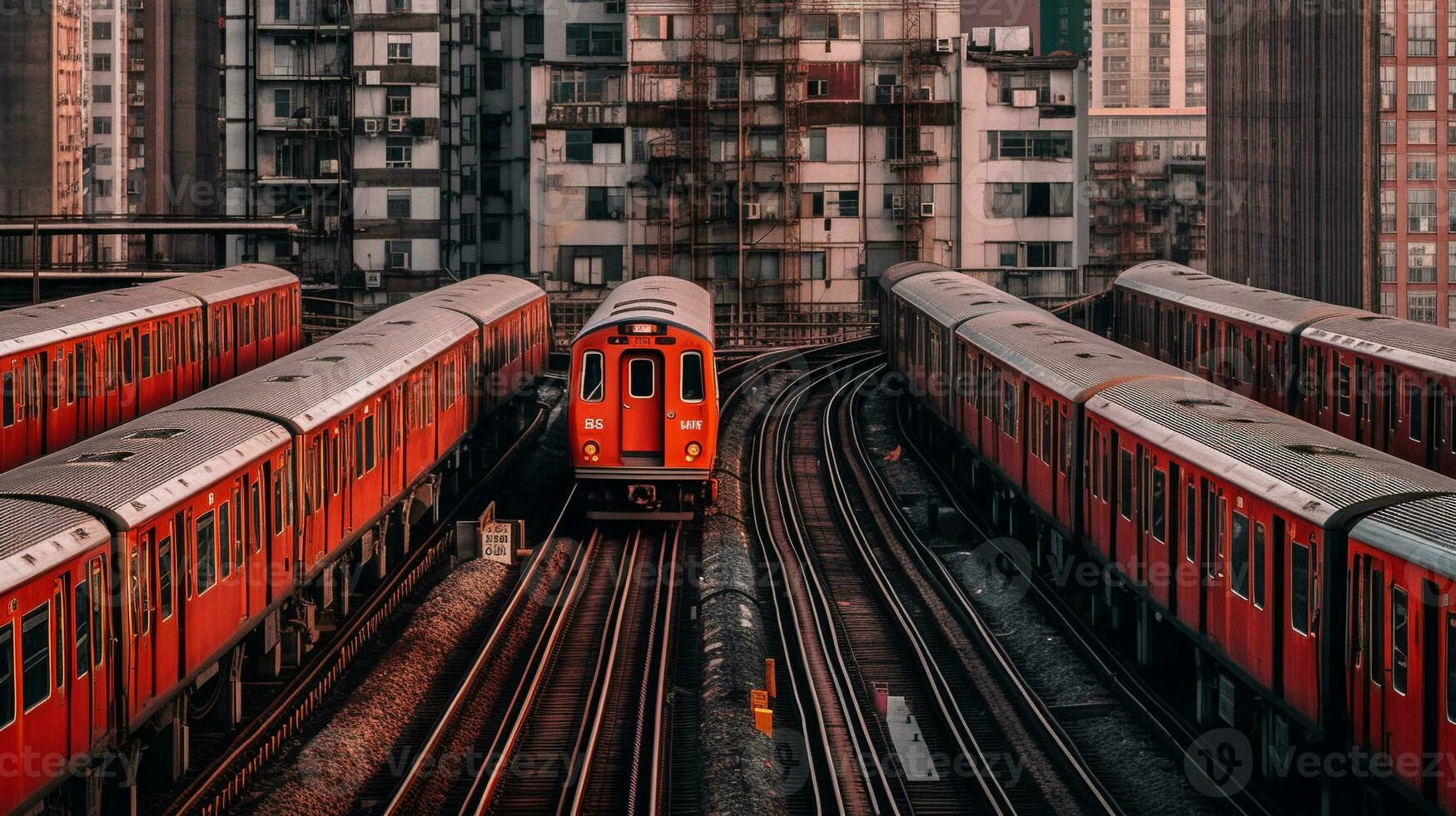 Generative AI, Nature Meets Concrete Exploring the Contrast in Urban Landscapes photo