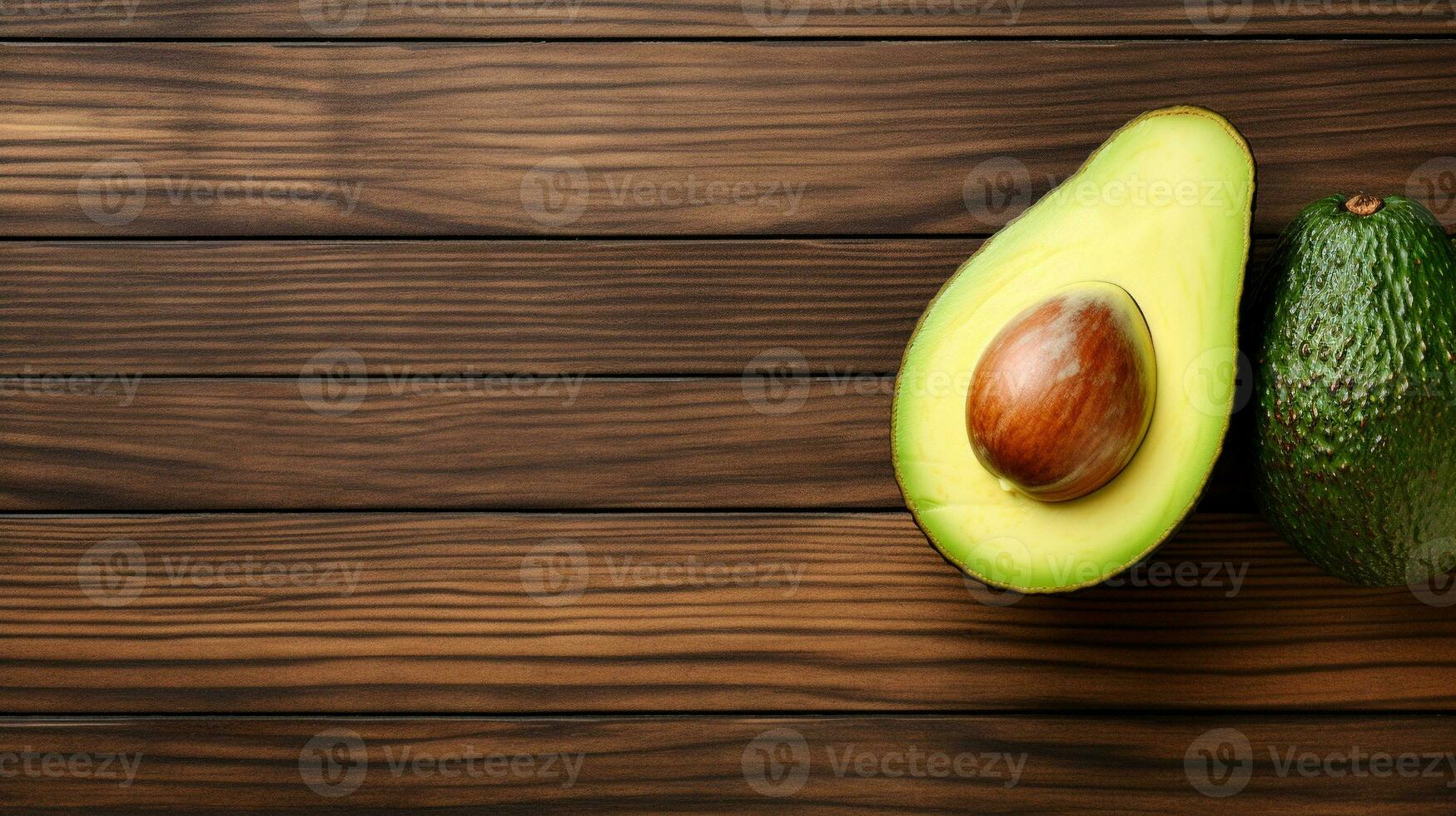 ai generativo, estudio Disparo de un delicioso aguacate con Copiar espacio foto