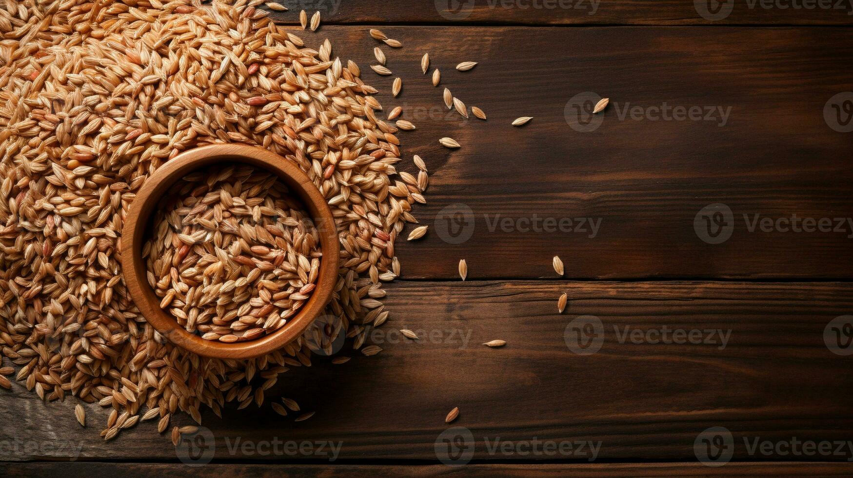 Farro Grain Photography with Copy Space, AI Generative photo