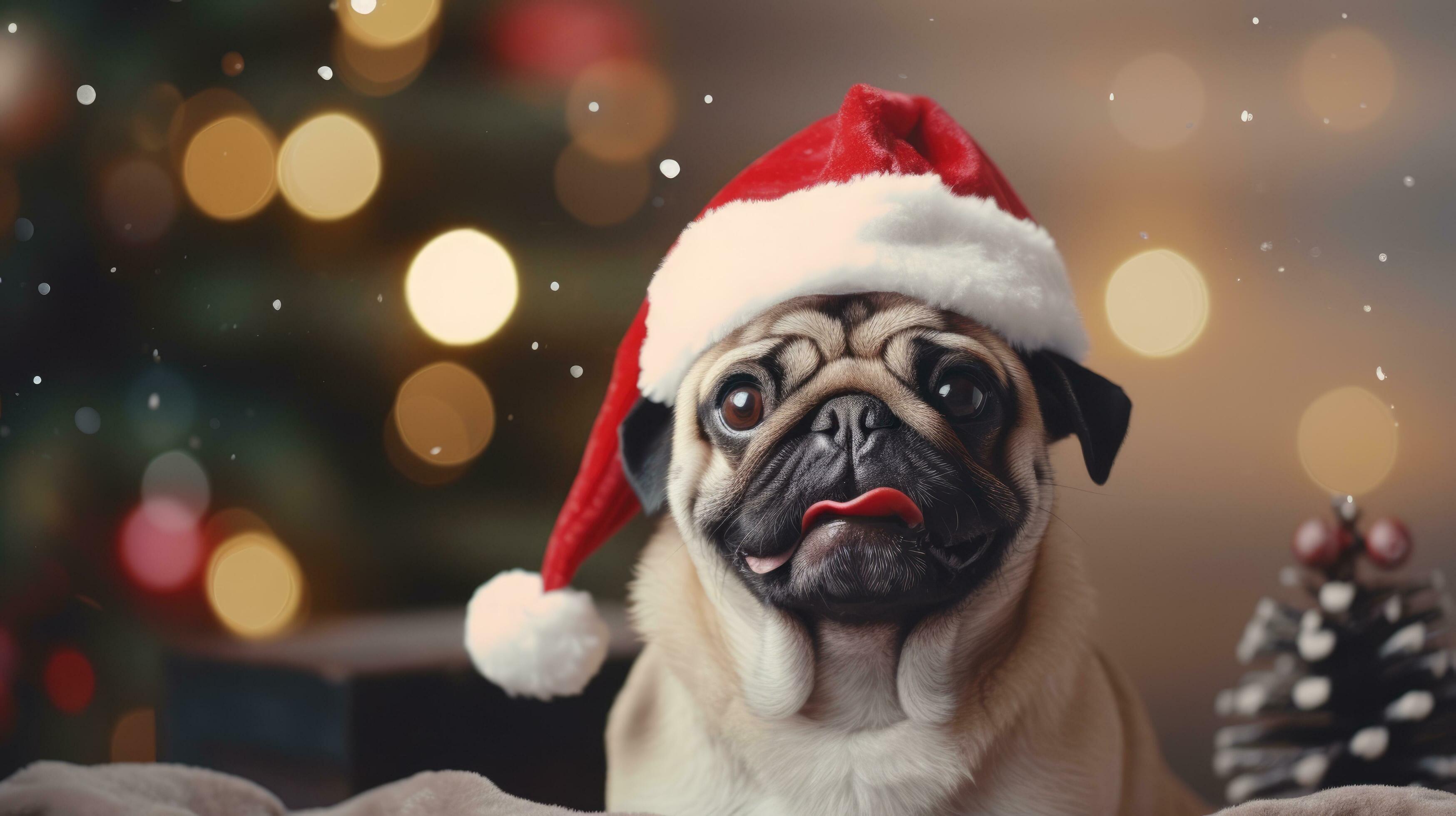 Pug Santa Hat Pug Santa Hat